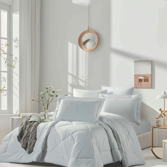 Premium Double 6-Piece Comforter Bedding Set – 100% Cotton | 300 Thread Count