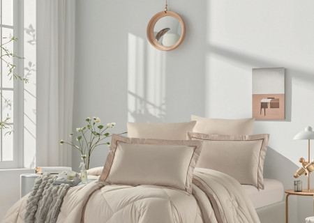 Premium Double 6-Piece Comforter Bedding Set – 100% Cotton | 300 Thread Count