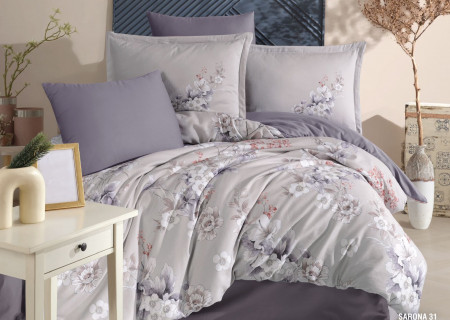 6-Piece Double Super King Size Comforter Set – 100% Super Premium Turkish Cotton, Double-Face Design