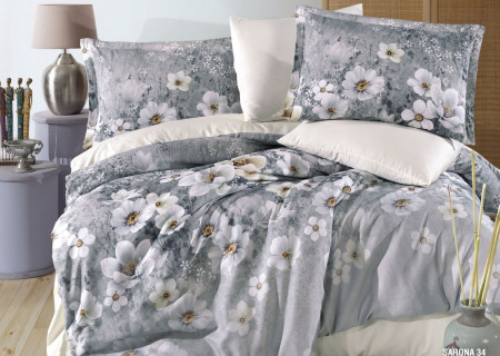 6-Piece Double Super King Size Comforter Set – 100% Super Premium Turkish Cotton, Double-Face Design