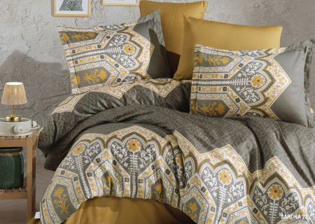 6-Piece Double Super King Size Comforter Set – 100% Super Premium Turkish Cotton, Double-Face Design