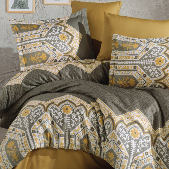 6-Piece Double Super King Size Comforter Set – 100% Super Premium Turkish Cotton, Double-Face Design