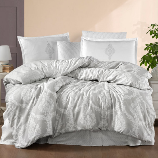 6-Piece Double Super King Size Comforter Set – 100% Super Premium Turkish Cotton, Double-Face Design