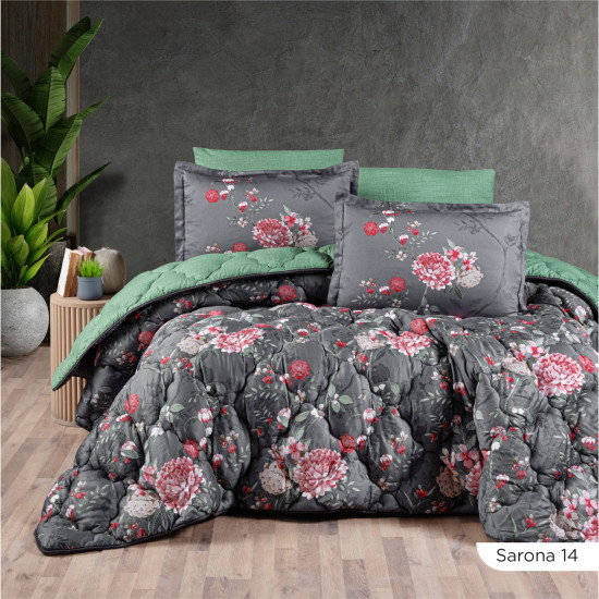 100% COTTON DUVET COVER 6PCS SET  SUPERKING SIZE 240X260CM