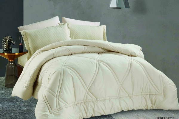 6-Piece Double Super King Size Comforter Set – Double Face