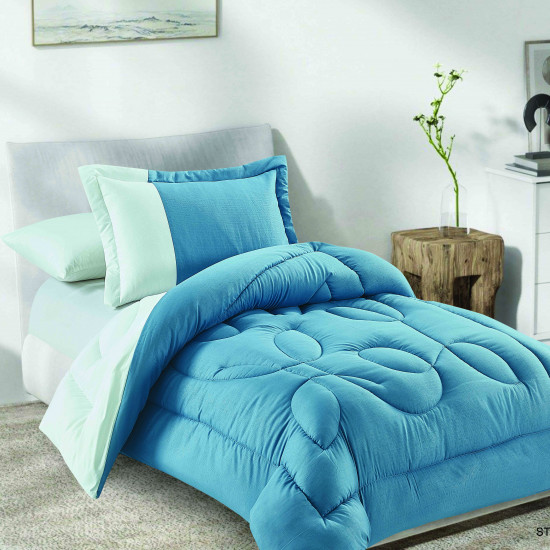 4PC SINGLE COMFORTER SET