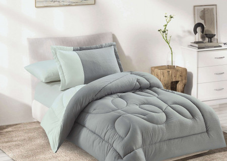 4PC SINGLE COMFORTER SET