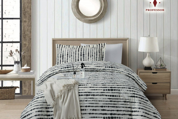 100% Cotton Comforter Set – 4-Piece Single Bed Bedding