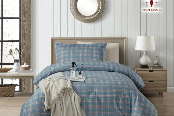 100% Cotton Comforter Set – 4-Piece Single Bed Bedding