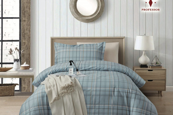 100% Cotton Comforter Set – 4-Piece Single Bed Bedding