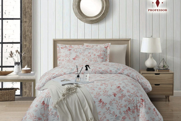 100% Cotton Comforter Set – 4-Piece Single Bed Bedding