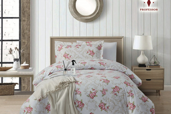 100% Cotton Comforter Set – 4-Piece Single Bed Bedding