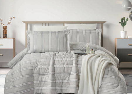 100% PURE COTTON , SUPERKING SIZE 6PCS COMFORTER SET