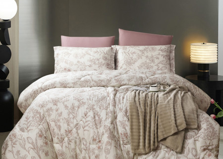 100% PURE COTTON , SUPERKING SIZE 6PCS COMFORTER SET