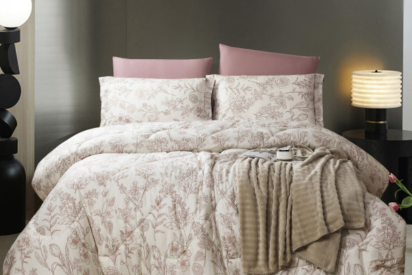 100% PURE COTTON , SUPERKING SIZE 6PCS COMFORTER SET