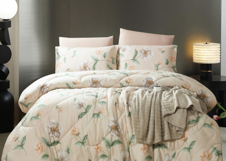 100% PURE COTTON , SUPERKING SIZE 6PCS COMFORTER SET