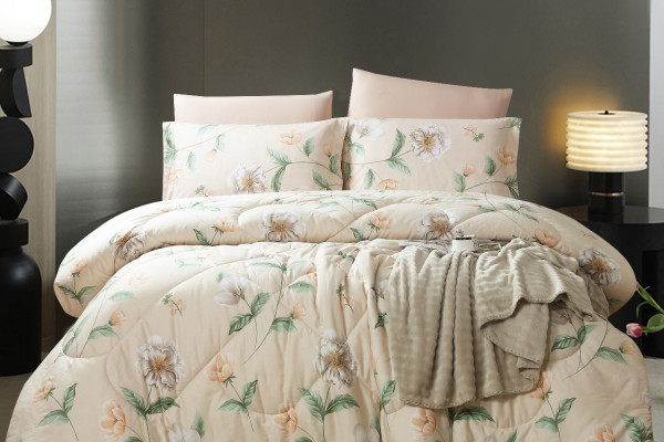 100% PURE COTTON , SUPERKING SIZE 6PCS COMFORTER SET