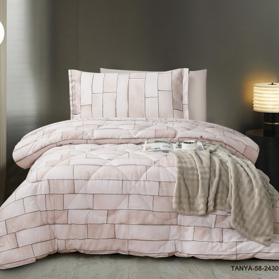 100% Cotton Comforter Set – 4-Piece Single Bed Bedding 100% Cotton Comforter Set – 4-Piece Single Bed Bedding