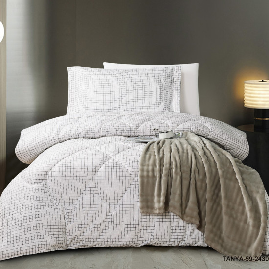 100% Cotton Comforter Set – 4-Piece Single Bed Bedding 100% Cotton Comforter Set – 4-Piece Single Bed Bedding