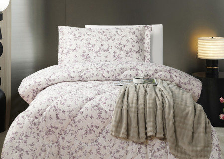 100% Cotton Comforter Set – 4-Piece Single Bed Bedding
