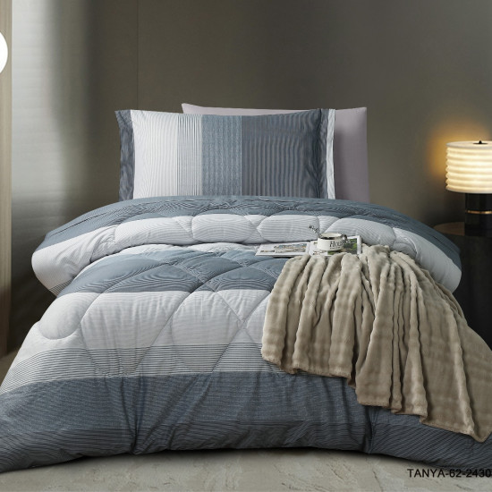 100% Cotton Comforter Set – 4-Piece Single Bed Bedding 100% Cotton Comforter Set – 4-Piece Single Bed Bedding