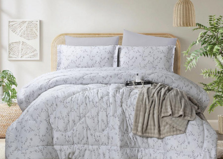 100% PURE COTTON , SUPERKING SIZE 6PCS COMFORTER SET