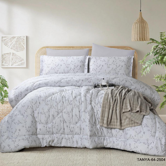 100% PURE COTTON , SUPERKING SIZE 6PCS COMFORTER SET