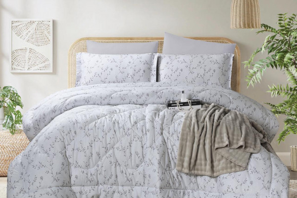 100% PURE COTTON , SUPERKING SIZE 6PCS COMFORTER SET