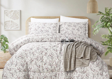 100% PURE COTTON , SUPERKING SIZE 6PCS COMFORTER SET