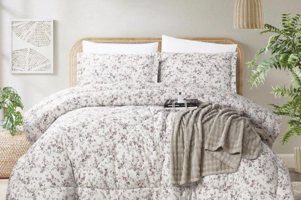 100% PURE COTTON , SUPERKING SIZE 6PCS COMFORTER SET
