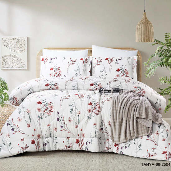 100% PURE COTTON , SUPERKING SIZE 6PCS COMFORTER SET