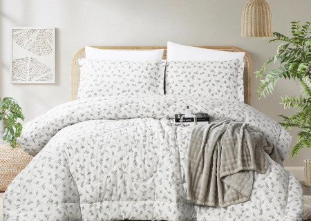 100% PURE COTTON , SUPERKING SIZE 6PCS COMFORTER SET