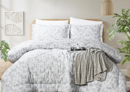 100% PURE COTTON , SUPERKING SIZE 6PCS COMFORTER SET