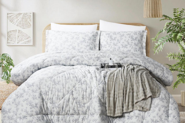 100% PURE COTTON , SUPERKING SIZE 6PCS COMFORTER SET