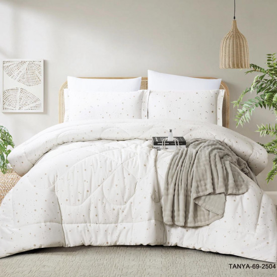 100% PURE COTTON , SUPERKING SIZE 6PCS COMFORTER SET