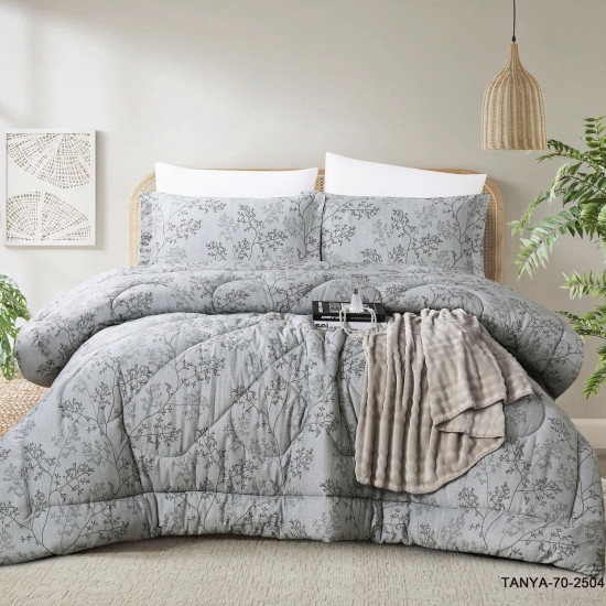 100% PURE COTTON , SUPERKING SIZE 6PCS COMFORTER SET