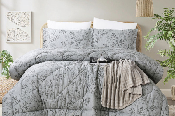 100% PURE COTTON , SUPERKING SIZE 6PCS COMFORTER SET