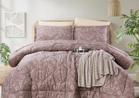 100% PURE COTTON , SUPERKING SIZE 6PCS COMFORTER SET