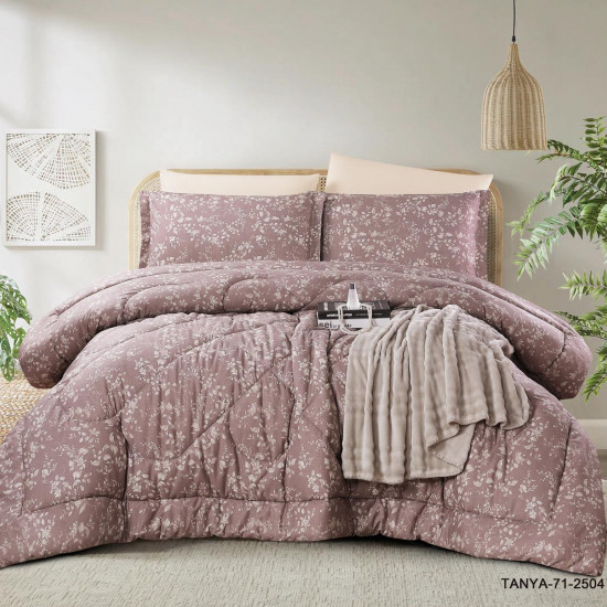 100% PURE COTTON , SUPERKING SIZE 6PCS COMFORTER SET