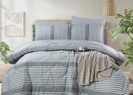 100% PURE COTTON , SUPERKING SIZE 6PCS COMFORTER SET