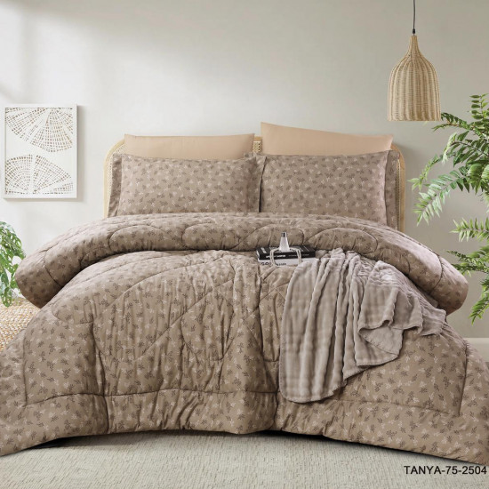 100% PURE COTTON , SUPERKING SIZE 6PCS COMFORTER SET