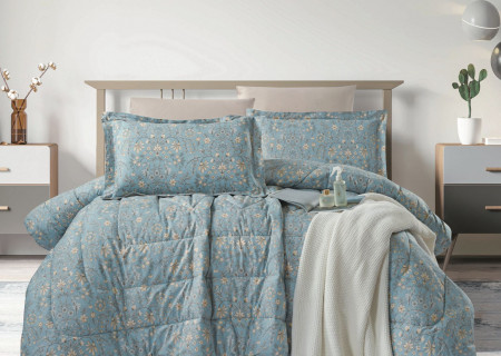 100% PURE COTTON , SUPERKING SIZE 6PCS COMFORTER SET