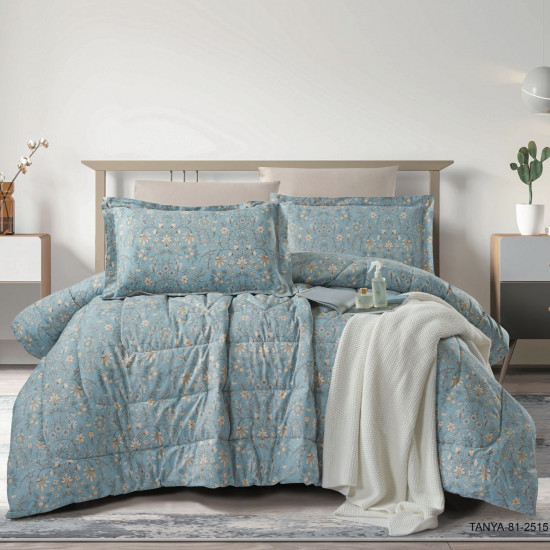 100% PURE COTTON , SUPERKING SIZE 6PCS COMFORTER SET