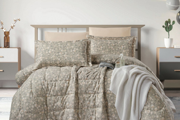 100% PURE COTTON , SUPERKING SIZE 6PCS COMFORTER SET