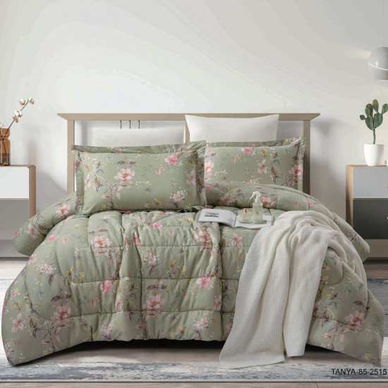 100% PURE COTTON , SUPERKING SIZE 6PCS COMFORTER SET