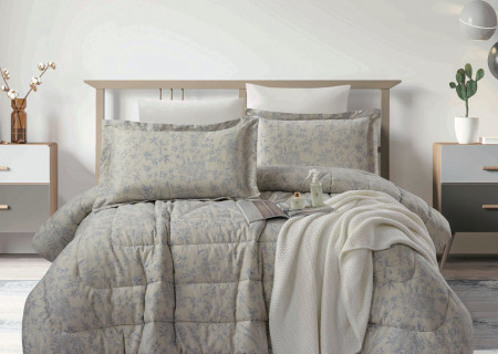 100% PURE COTTON , SUPERKING SIZE 6PCS COMFORTER SET