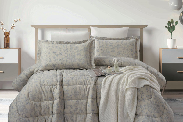 100% PURE COTTON , SUPERKING SIZE 6PCS COMFORTER SET