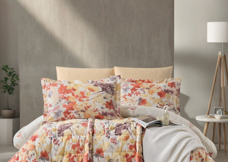 100% PURE COTTON , SUPERKING SIZE 6PCS COMFORTER SET