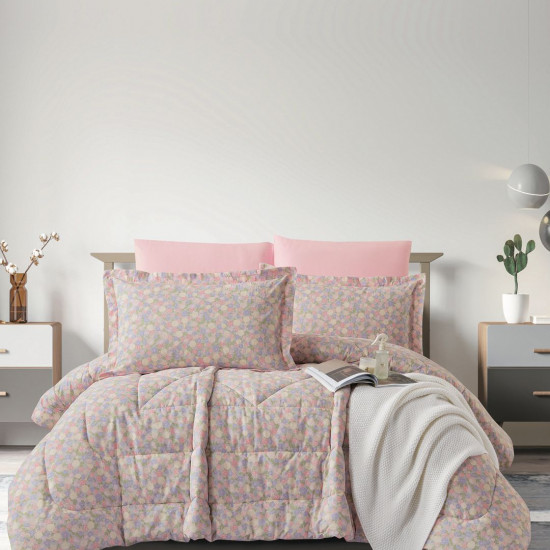 100% PURE COTTON , SUPERKING SIZE 6PCS COMFORTER SET