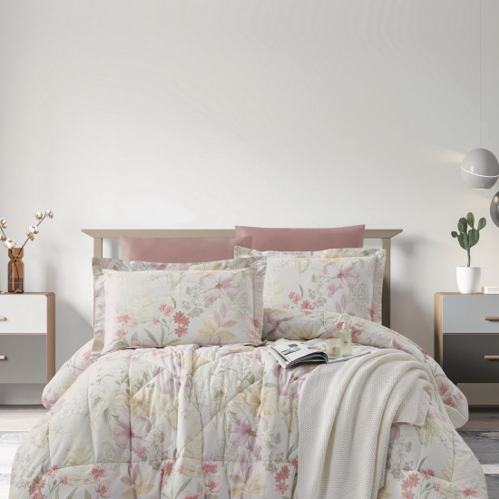 100% PURE COTTON , SUPERKING SIZE 6PCS COMFORTER SET